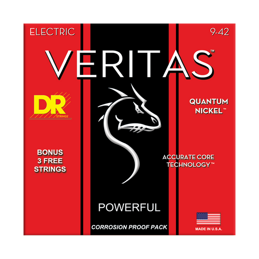 DR Strings DR Veritas Accurate Core Coated Electric Guitar String Set - 09-42 Light VTE-9