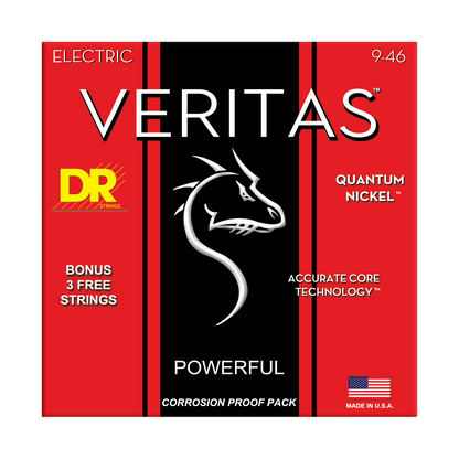 DR Strings DR Veritas Accurate Core Coated Electric Guitar String Set - 09-46 Light/Medium VTE-9/46