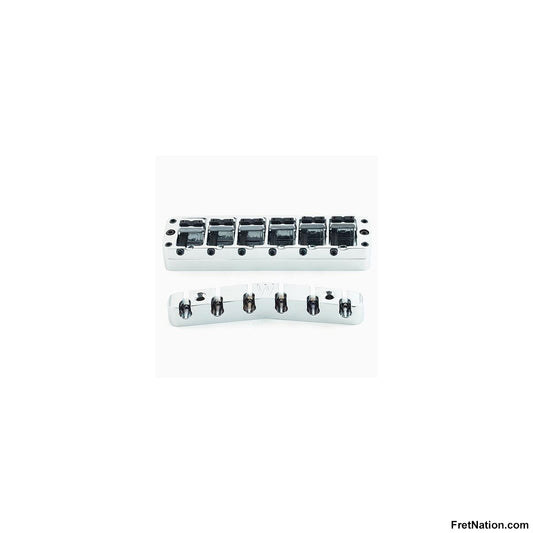 Warwick Warwick Parts - Bridge + Tailpiece, 6-String, Broadneck / Chrome - SP W 30158 6BN C