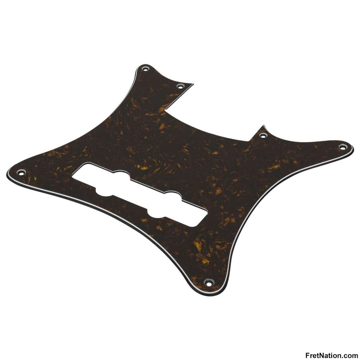 Warwick Warwick Parts - Pickguard for Warwick Streamer CV, 5-String - Tortoise/Cream/Black - SP W 40935 TOR