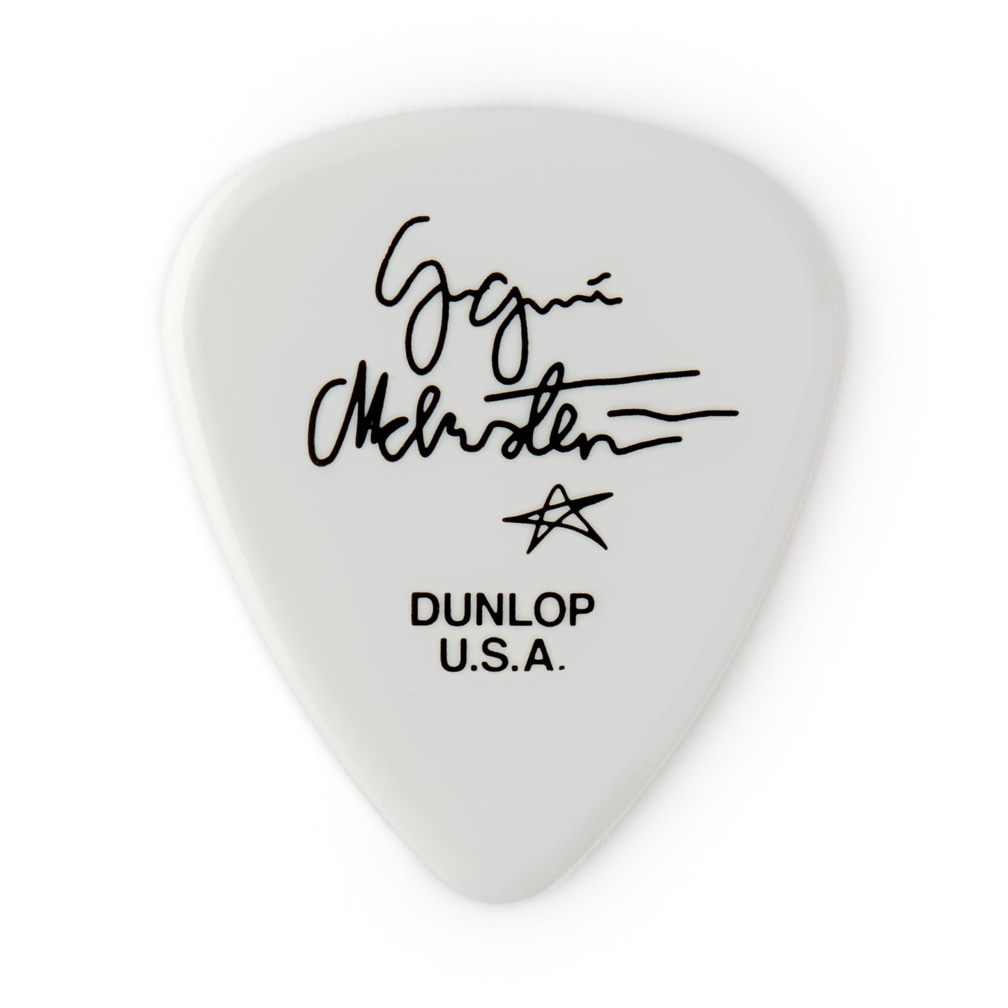 Jim Dunlop DUNLOP YNGWIE MALMSTEEN CUSTOM 1.5mm DELRIN GUITAR PICK WHITE PLAYER'S PACK 06-PACK - YJMP01WH