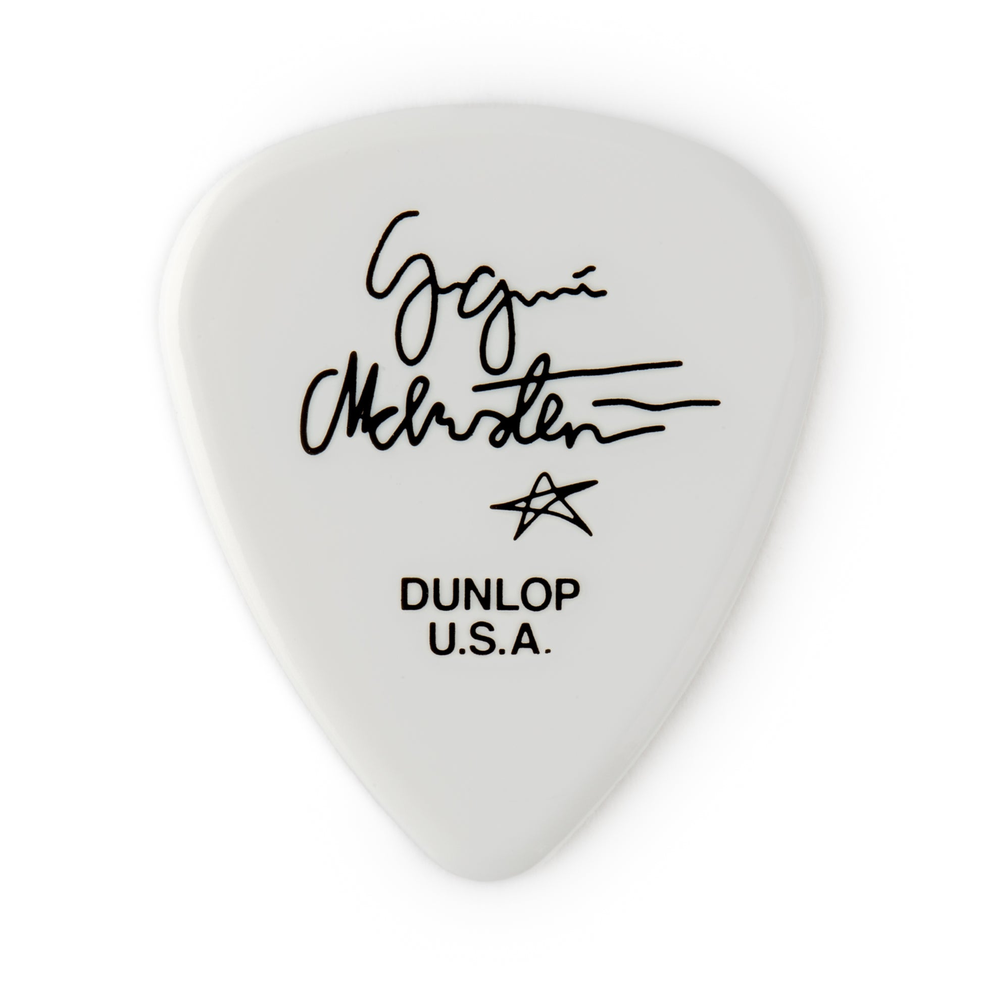 Jim Dunlop DUNLOP YNGWIE MALMSTEEN CUSTOM 1.5mm DELRIN GUITAR PICK WHITE PLAYER'S PACK 06-PACK - YJMP01WH