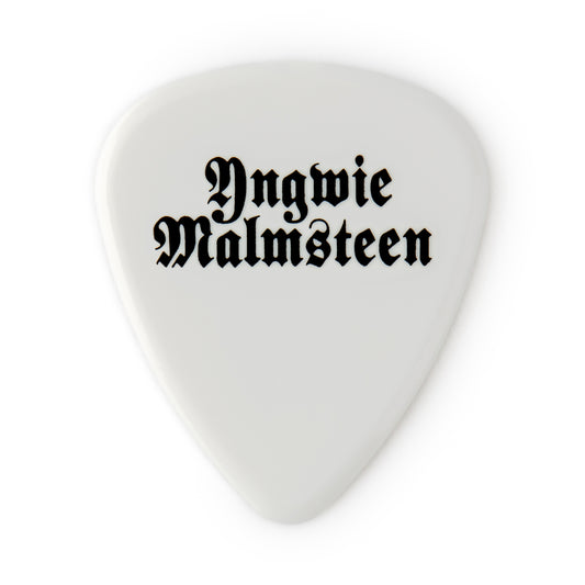 Jim Dunlop DUNLOP YNGWIE MALMSTEEN CUSTOM 1.5mm DELRIN GUITAR PICK WHITE PLAYER'S PACK 06-PACK - YJMP01WH