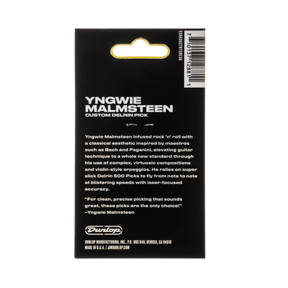 Jim Dunlop DUNLOP YNGWIE MALMSTEEN CUSTOM 2.0mm DELRIN GUITAR PICK RED PLAYER'S PACK 06-PACK - YJMP02RD