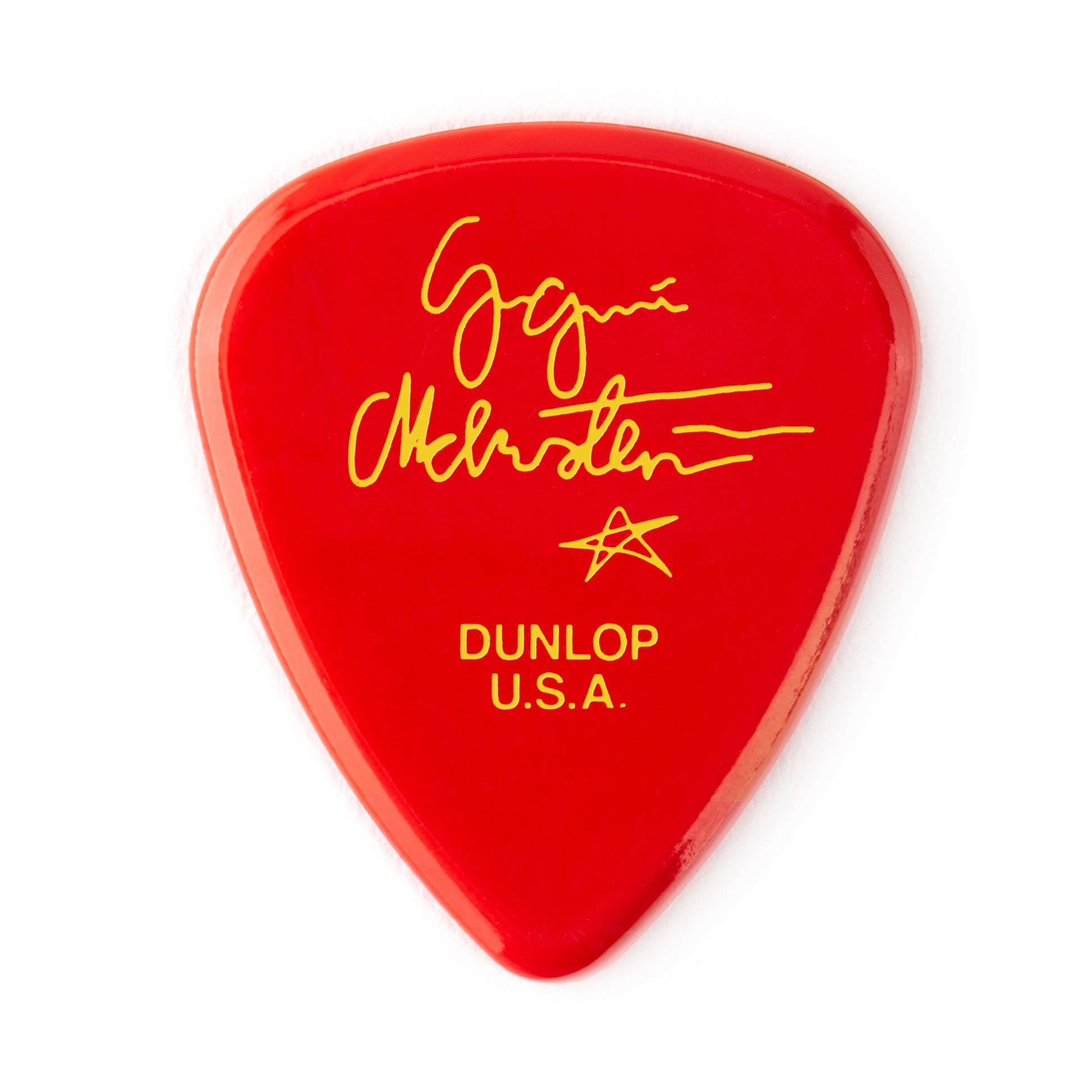 Jim Dunlop DUNLOP YNGWIE MALMSTEEN CUSTOM 2.0mm DELRIN GUITAR PICK RED PLAYER'S PACK 06-PACK - YJMP02RD