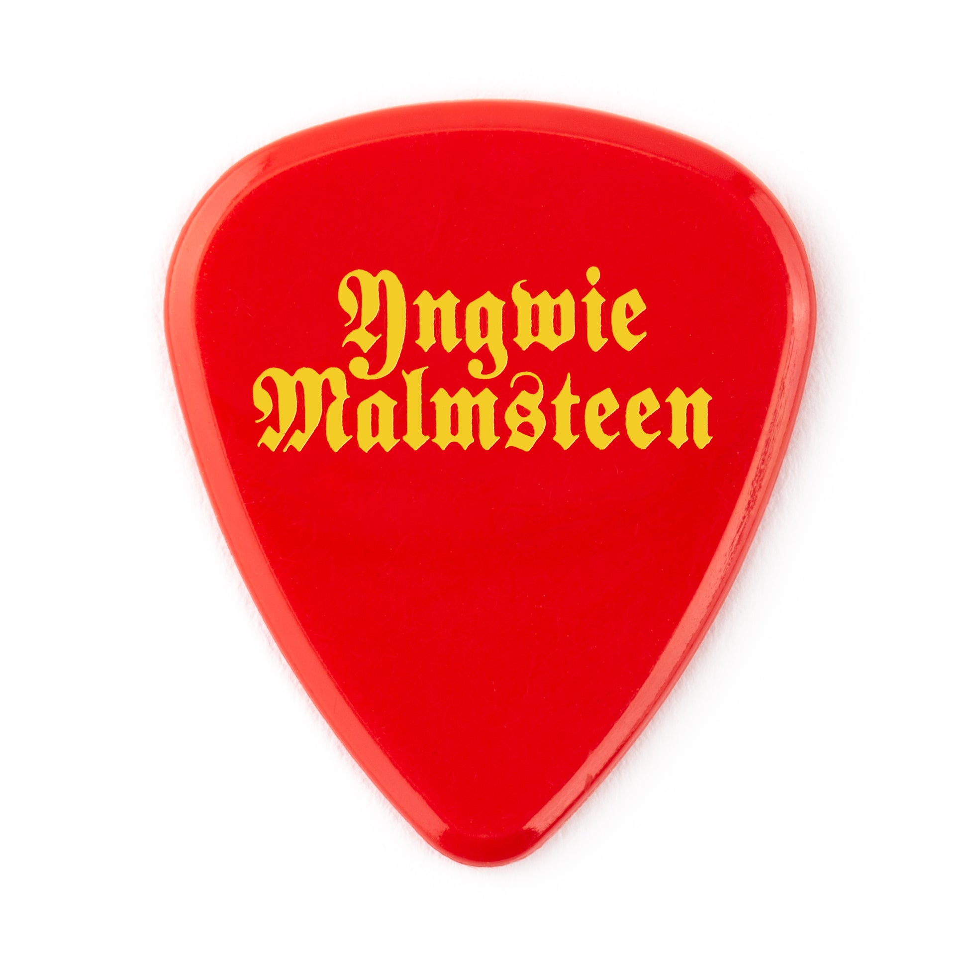 Jim Dunlop DUNLOP YNGWIE MALMSTEEN CUSTOM 2.0mm DELRIN GUITAR PICK RED PLAYER'S PACK 06-PACK - YJMP02RD