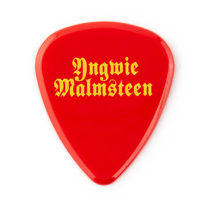 Jim Dunlop DUNLOP YNGWIE MALMSTEEN CUSTOM 2.0mm DELRIN GUITAR PICK RED PLAYER'S PACK 06-PACK - YJMP02RD