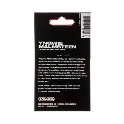 Jim Dunlop DUNLOP YNGWIE MALMSTEEN CUSTOM 1.14mm DELRIN GUITAR PICK YELLOW PLAYER'S PACK 06-PACK - YJMP03YL