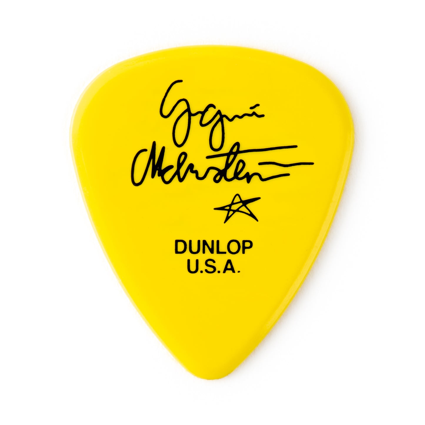 Jim Dunlop DUNLOP YNGWIE MALMSTEEN CUSTOM 1.14mm DELRIN GUITAR PICK YELLOW PLAYER'S PACK 06-PACK - YJMP03YL