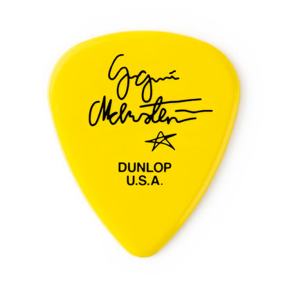Jim Dunlop DUNLOP YNGWIE MALMSTEEN CUSTOM 1.14mm DELRIN GUITAR PICK YELLOW PLAYER'S PACK 06-PACK - YJMP03YL