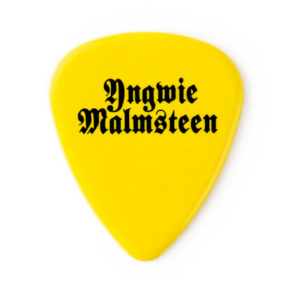 Jim Dunlop DUNLOP YNGWIE MALMSTEEN CUSTOM 1.14mm DELRIN GUITAR PICK YELLOW PLAYER'S PACK 06-PACK - YJMP03YL