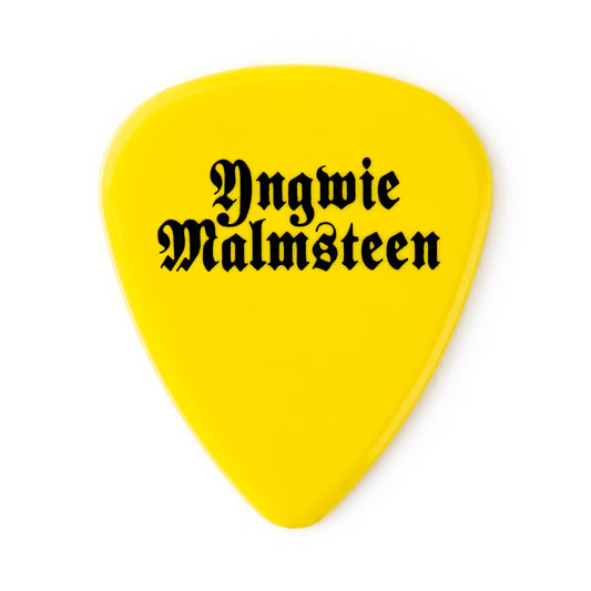 Jim Dunlop DUNLOP YNGWIE MALMSTEEN CUSTOM 1.14mm DELRIN GUITAR PICK YELLOW PLAYER'S PACK 06-PACK - YJMP03YL