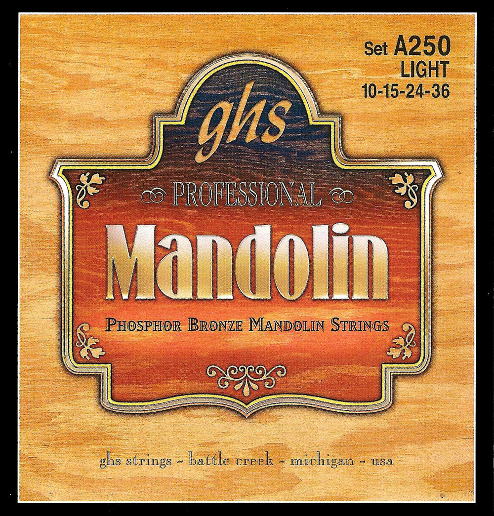 GHS Strings GHS Mandolin Phosphor Bronze 04-String Set - 10-36 Light A250