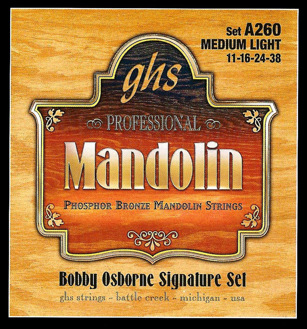 GHS Strings GHS Bobby Osborne Signature Mandolin Phosphor Bronze 04-String Set - 11-38 Medium Light A260