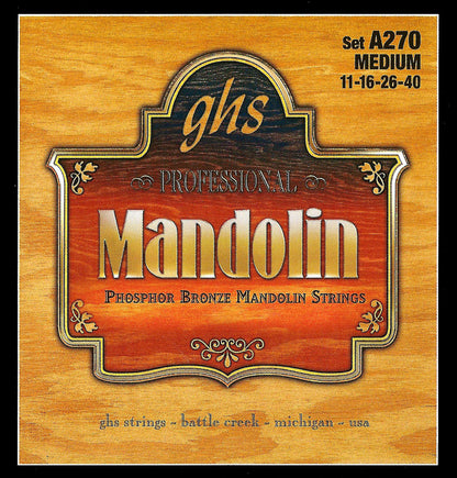 GHS Strings GHS Mandolin Phosphor Bronze 04-String Set - 11-40 Medium A270