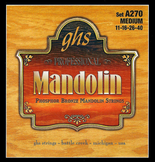GHS Strings GHS Mandolin Phosphor Bronze 04-String Set - 11-40 Medium A270