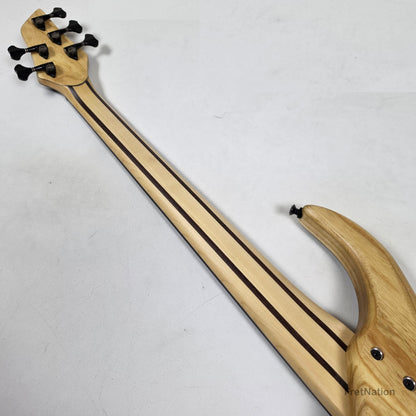 AC Guitars AC Guitars Krell 5-String Fretless Bass 34" Scale Turkish Walnut 8.86lbs