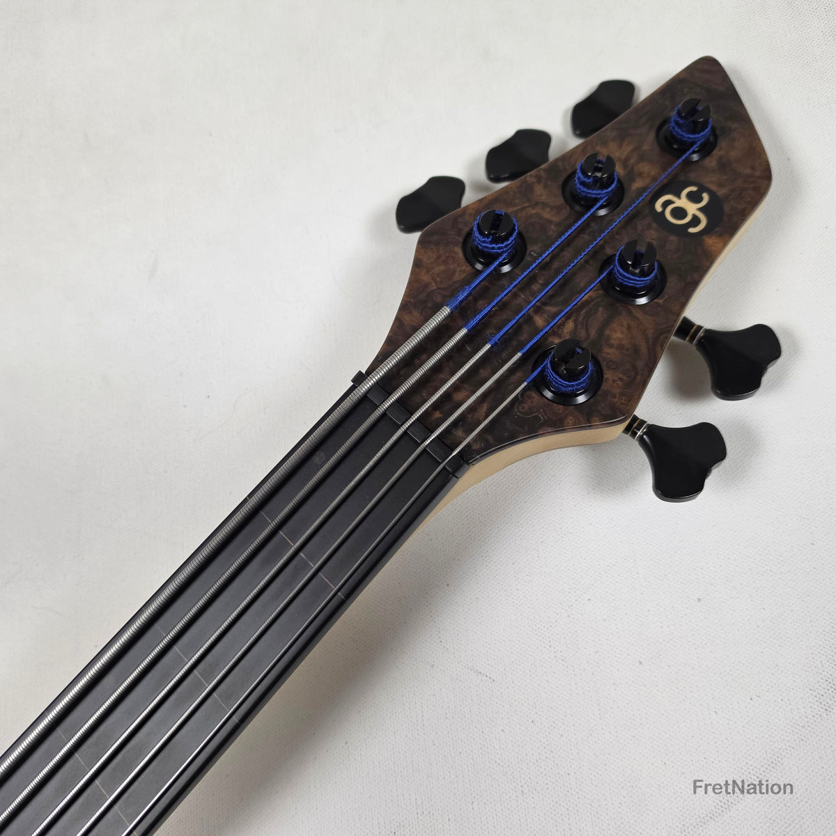 AC Guitars AC Guitars Krell 5-String Fretless Bass 34" Scale Turkish Walnut 8.86lbs