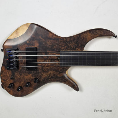 AC Guitars AC Guitars Krell 5-String Fretless Bass 34" Scale Turkish Walnut 8.86lbs