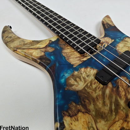 AC Guitars AC Guitars Krell 433 Headless 4-String Bass 33" Scale 9.40lbs