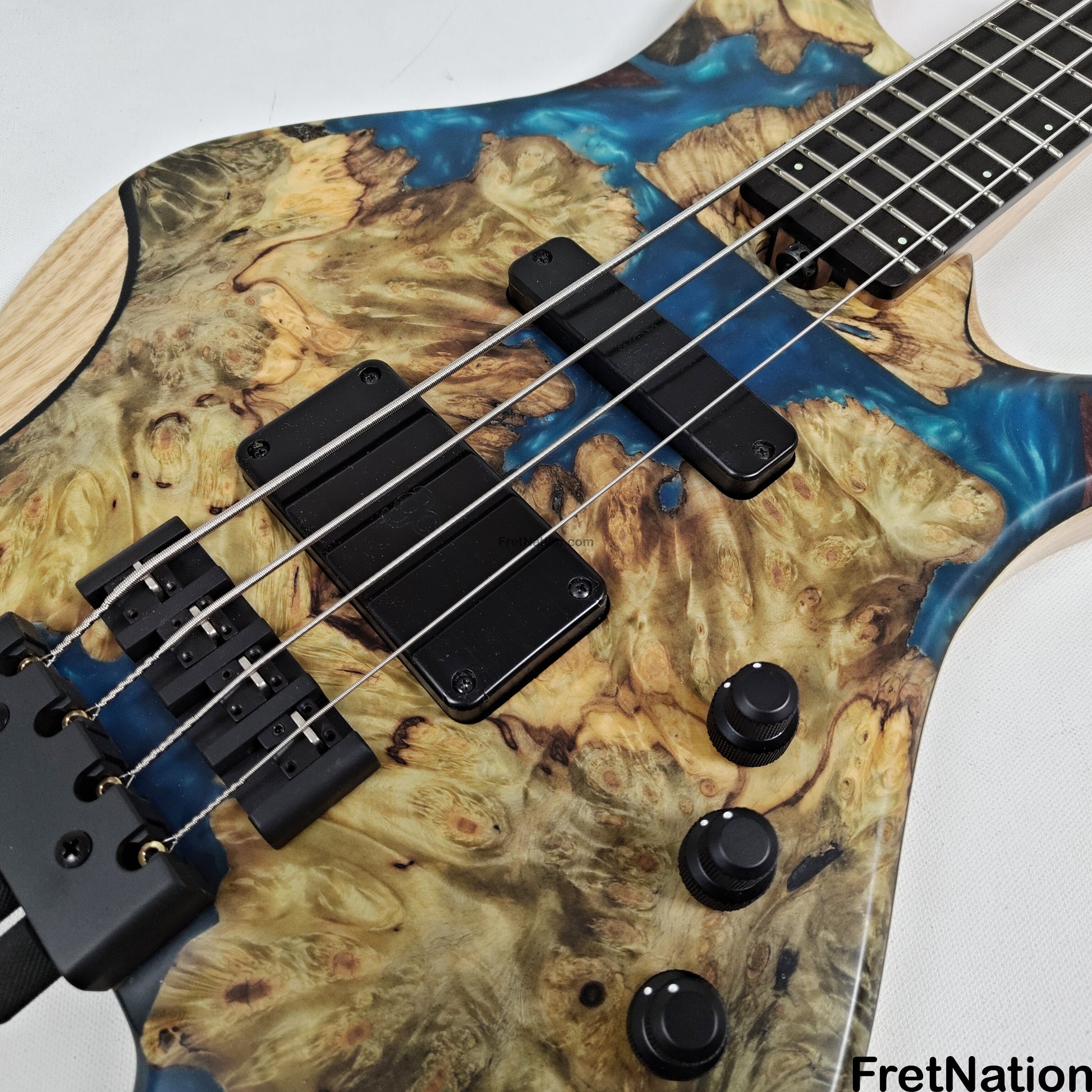 AC Guitars AC Guitars Krell 433 Headless 4-String Bass 33" Scale 9.40lbs