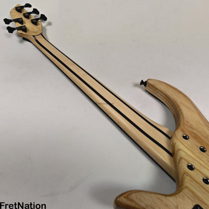 AC Guitars AC Guitars Krell 5-String Fretless Bass 34" Scale Turkish Walnut 8.86lbs