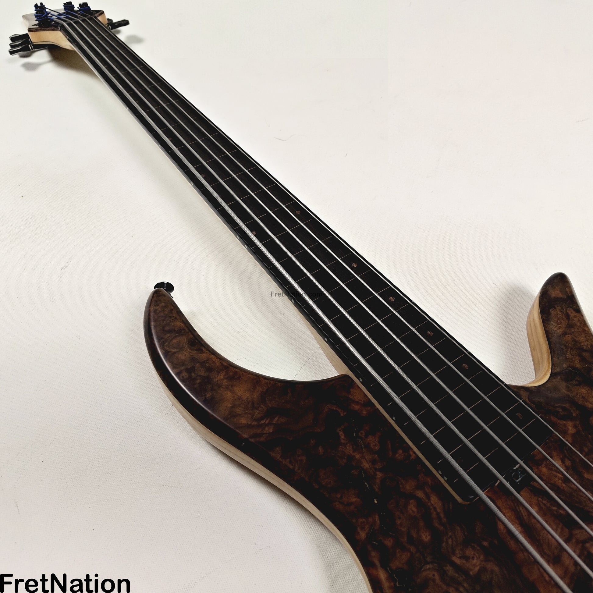 AC Guitars AC Guitars Krell 5-String Fretless Bass 34" Scale Turkish Walnut 8.86lbs