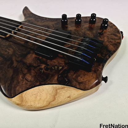 AC Guitars AC Guitars Krell 5-String Fretless Bass 34" Scale Turkish Walnut 8.86lbs