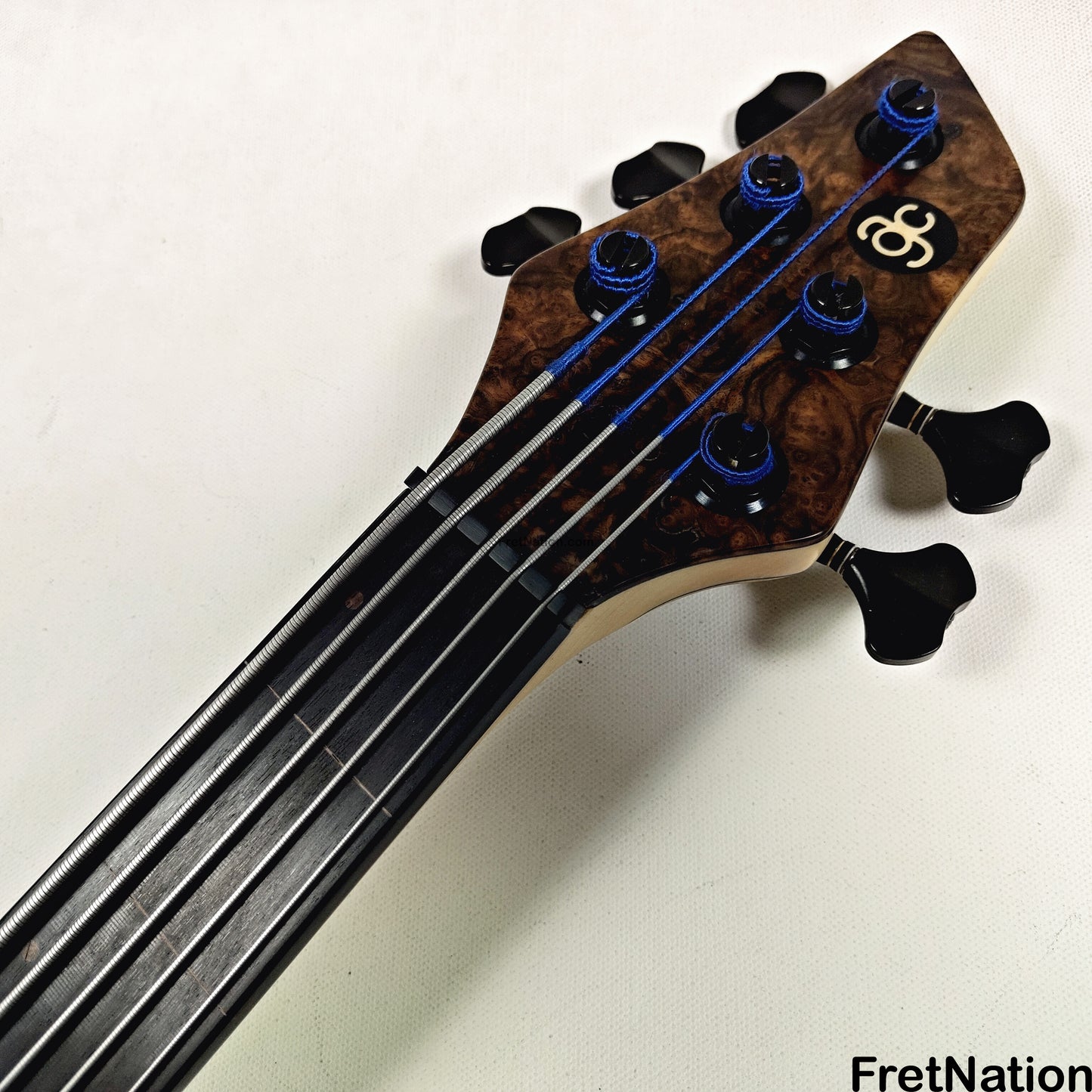 AC Guitars AC Guitars Krell 5-String Fretless Bass 34" Scale Turkish Walnut 8.86lbs