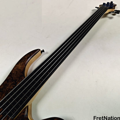 AC Guitars AC Guitars Krell 5-String Fretless Bass 34" Scale Turkish Walnut 8.86lbs