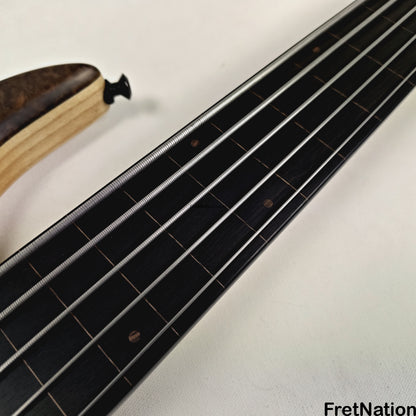 AC Guitars AC Guitars Krell 5-String Fretless Bass 34" Scale Turkish Walnut 8.86lbs