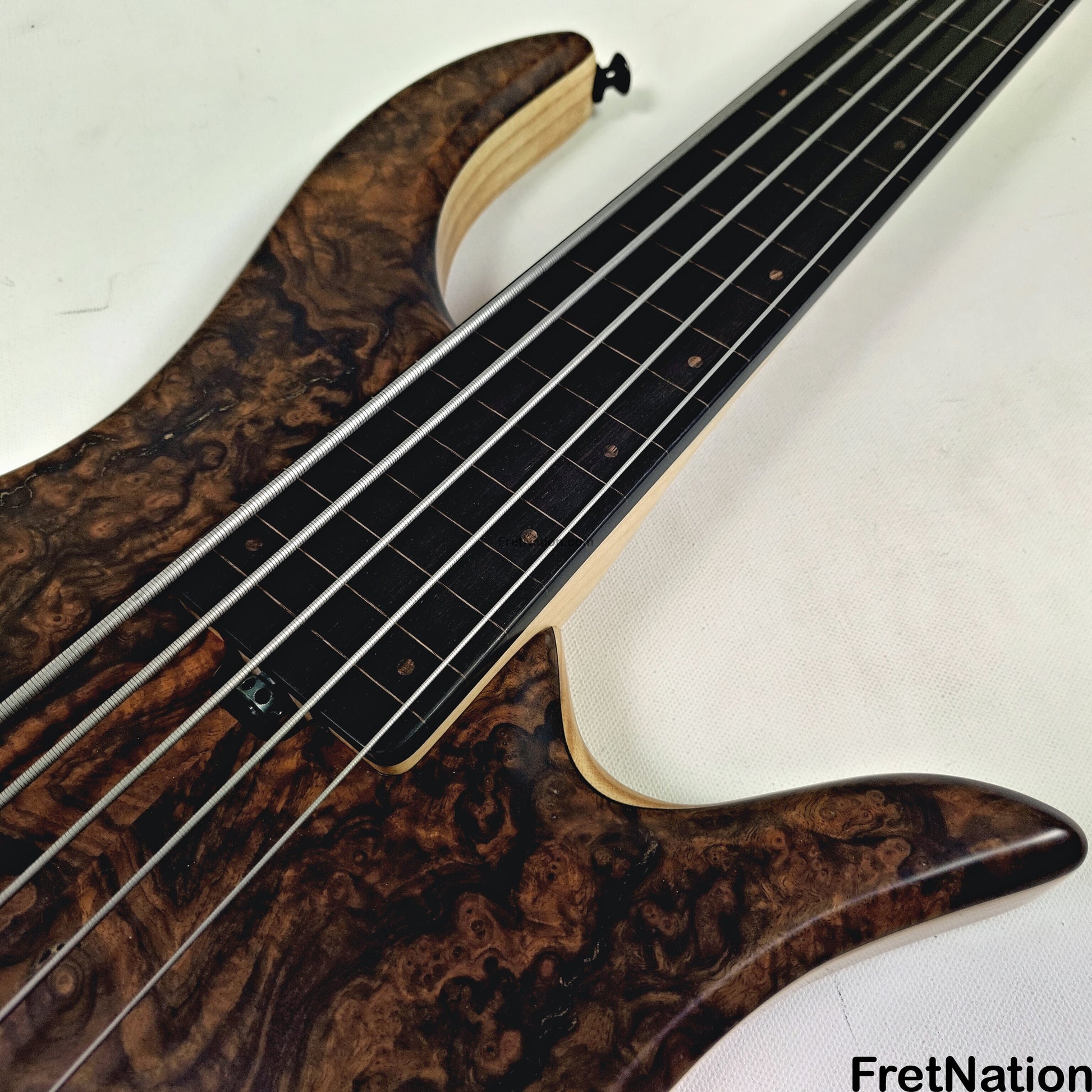 AC Guitars AC Guitars Krell 5-String Fretless Bass 34" Scale Turkish Walnut 8.86lbs