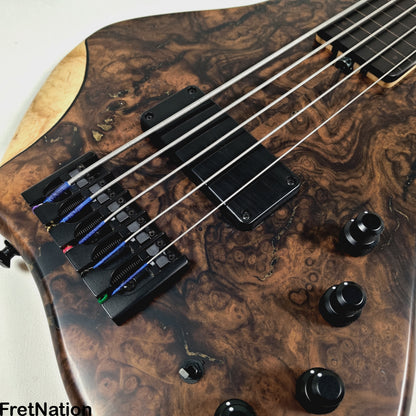 AC Guitars AC Guitars Krell 5-String Fretless Bass 34" Scale Turkish Walnut 8.86lbs
