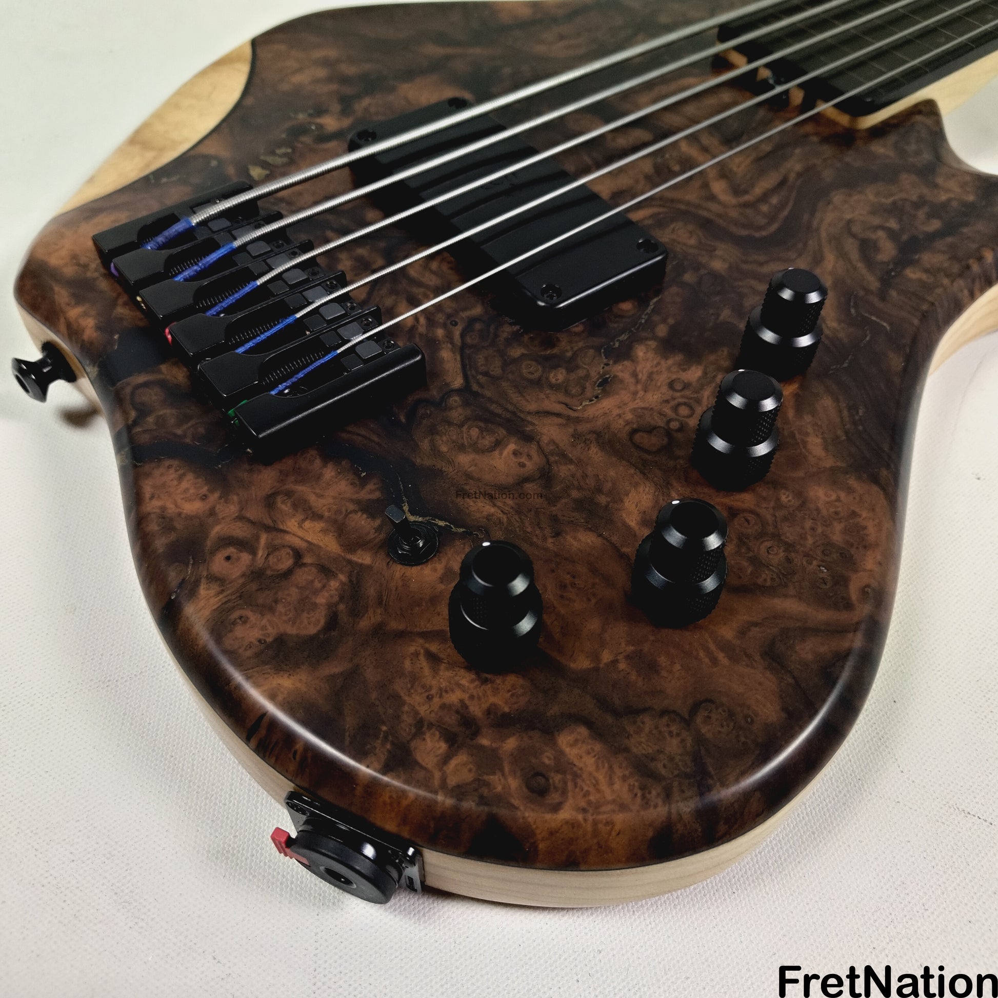 AC Guitars AC Guitars Krell 5-String Fretless Bass 34" Scale Turkish Walnut 8.86lbs