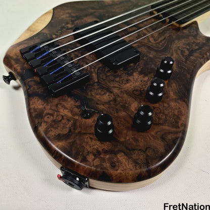AC Guitars AC Guitars Krell 5-String Fretless Bass 34" Scale Turkish Walnut 8.86lbs