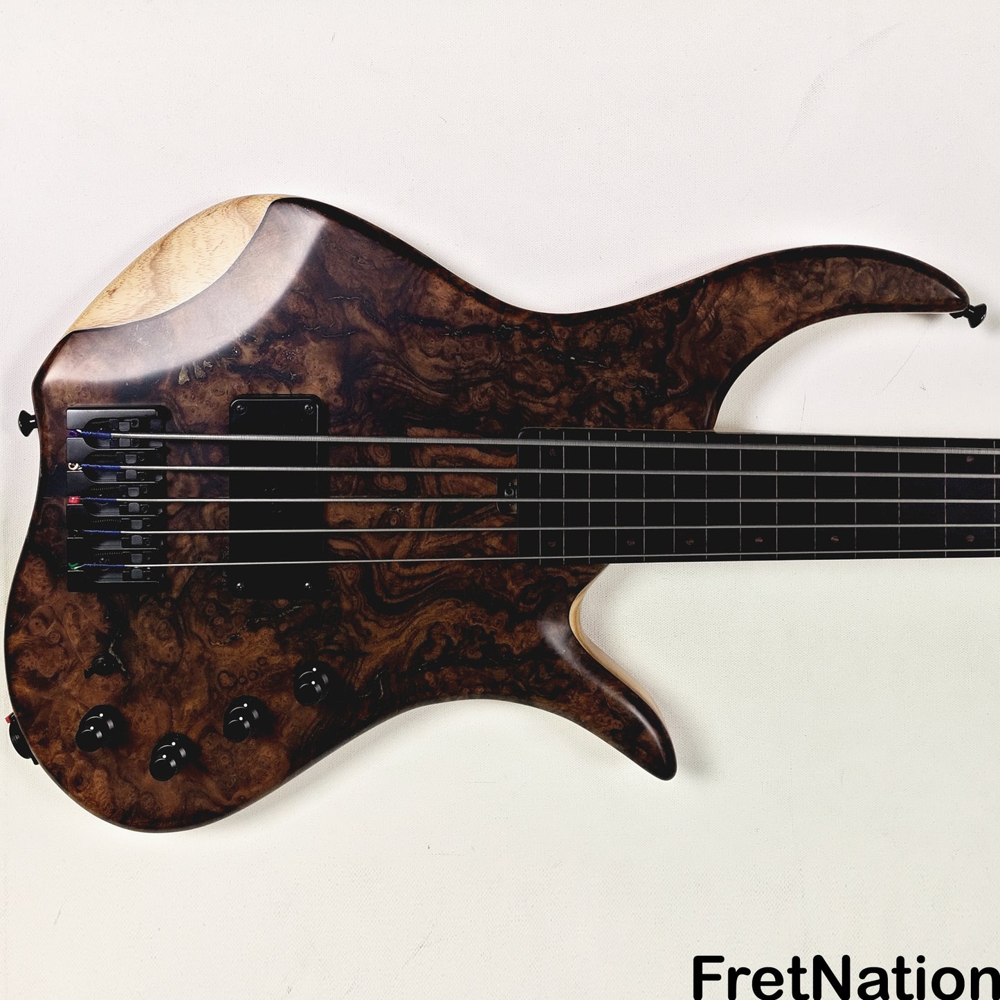 AC Guitars AC Guitars Krell 5-String Fretless Bass 34" Scale Turkish Walnut 8.86lbs