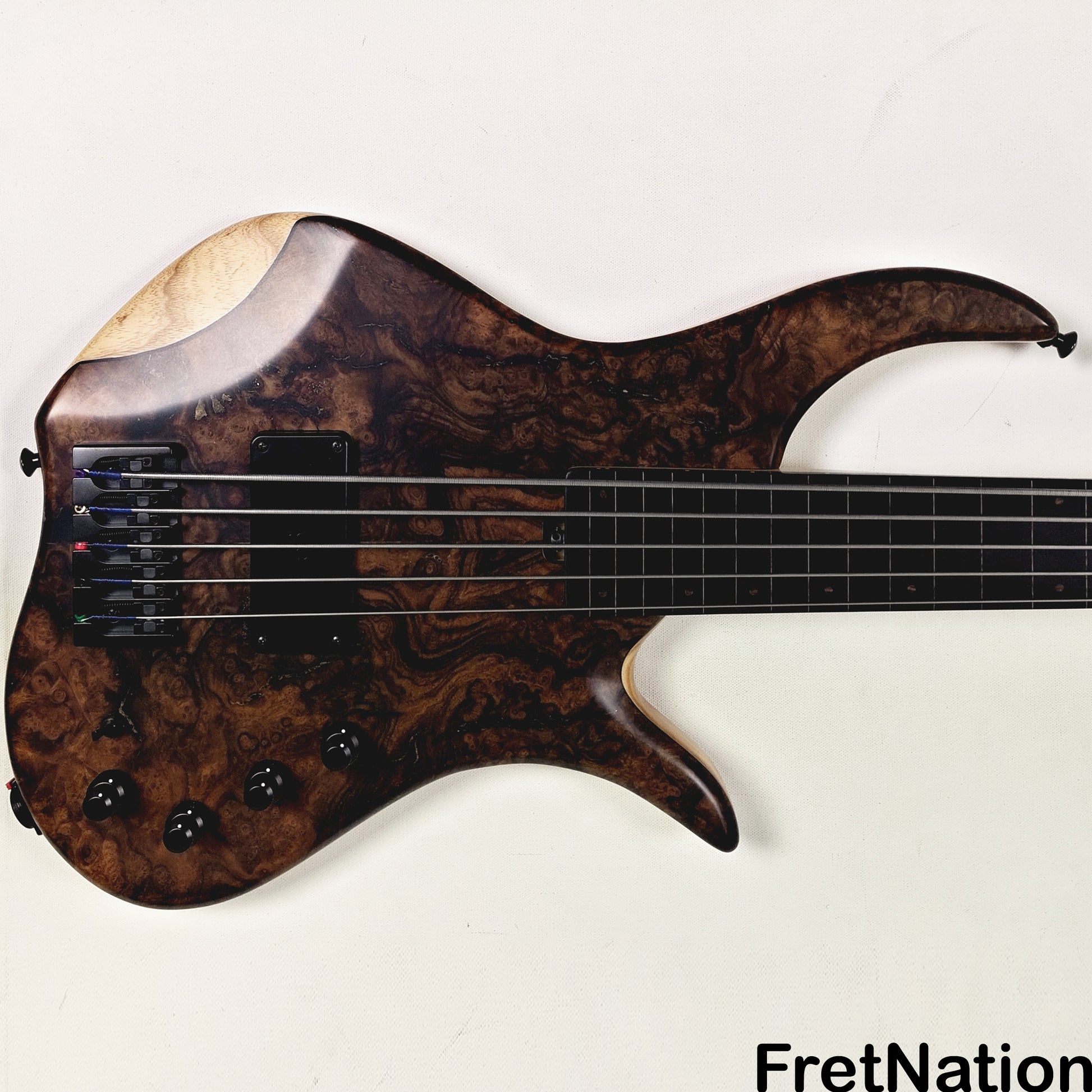 AC Guitars AC Guitars Krell 5-String Fretless Bass 34" Scale Turkish Walnut 8.86lbs