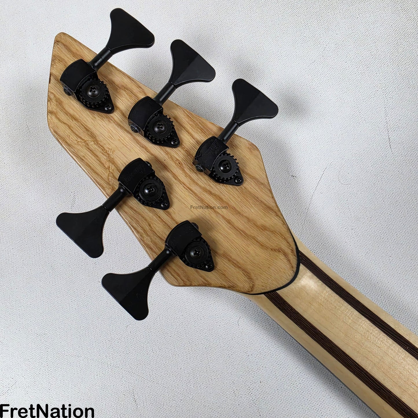 AC Guitars AC Guitars Krell 5-String Bass 34" Scale Poplar Burl 9.96lbs