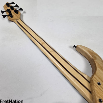 AC Guitars AC Guitars Krell 5-String Bass 34" Scale Poplar Burl 9.96lbs