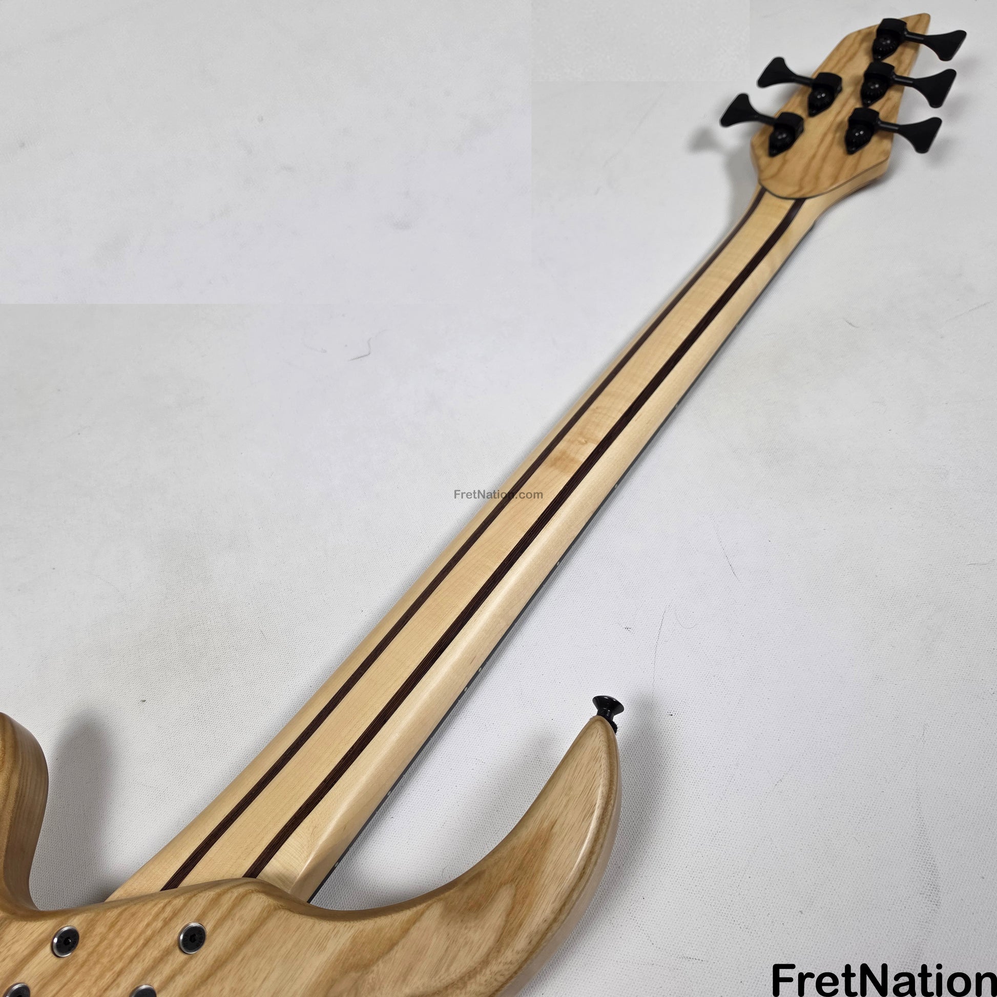 AC Guitars AC Guitars Krell 5-String Bass 34" Scale Poplar Burl 9.96lbs