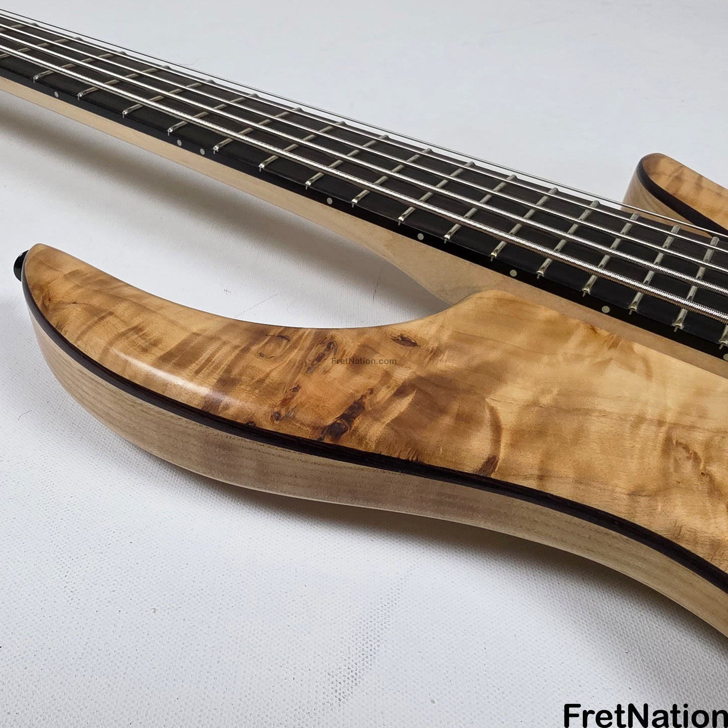 AC Guitars AC Guitars Krell 5-String Bass 34" Scale Poplar Burl 9.96lbs