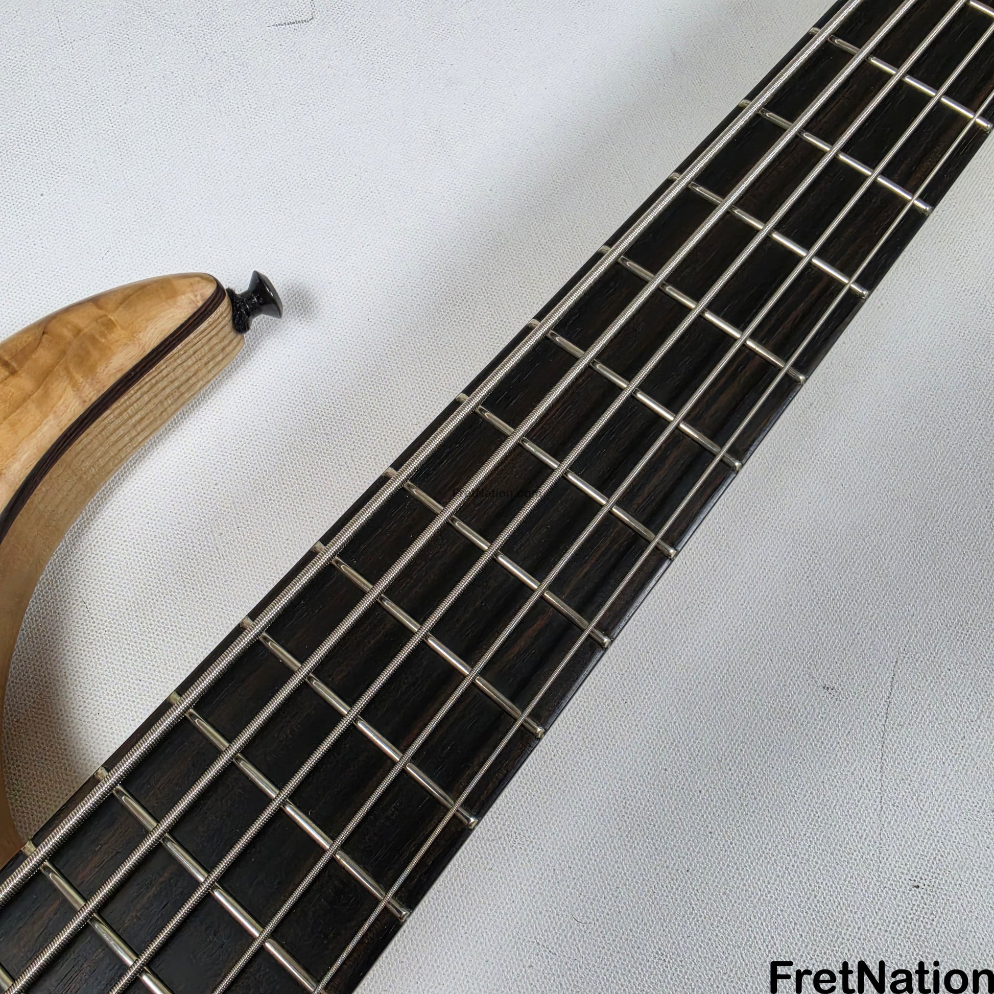 AC Guitars AC Guitars Krell 5-String Bass 34" Scale Poplar Burl 9.96lbs