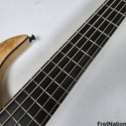 AC Guitars AC Guitars Krell 5-String Bass 34" Scale Poplar Burl 9.96lbs