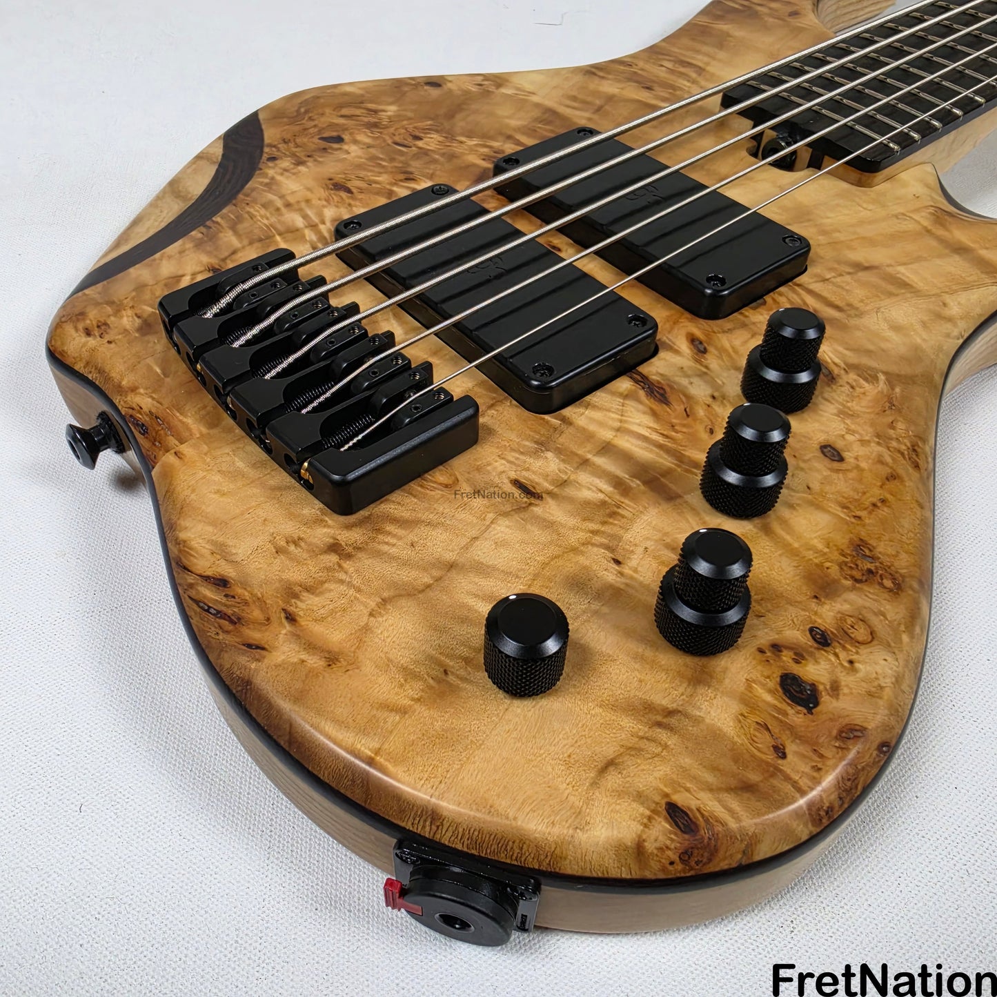 AC Guitars AC Guitars Krell 5-String Bass 34" Scale Poplar Burl 9.96lbs