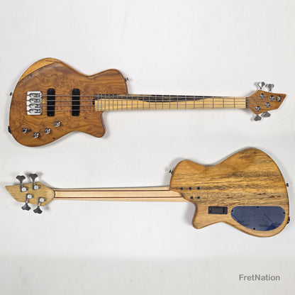 AC Guitars AC Guitars Mule 4/30 Silver Berry Short Scale 4-String Bass 30" Scale 8.40lbs