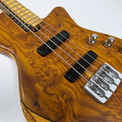 AC Guitars AC Guitars Mule 4/30 Silver Berry Short Scale 4-String Bass 30" Scale 8.40lbs