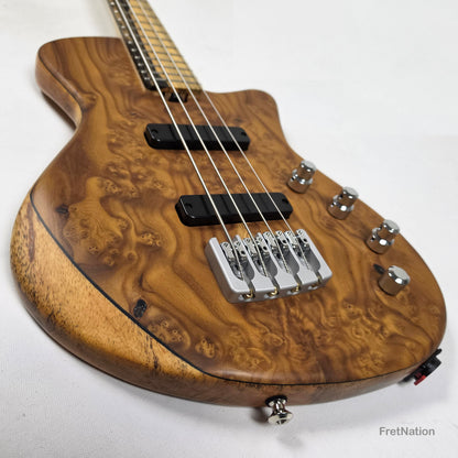 AC Guitars AC Guitars Mule 4/30 Silver Berry Short Scale 4-String Bass 30" Scale 8.40lbs
