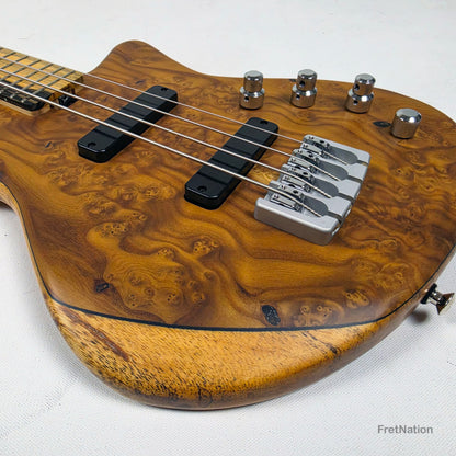 AC Guitars AC Guitars Mule 4/30 Silver Berry Short Scale 4-String Bass 30" Scale 8.40lbs