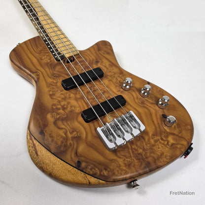 AC Guitars AC Guitars Mule 4/30 Silver Berry Short Scale 4-String Bass 30" Scale 8.40lbs