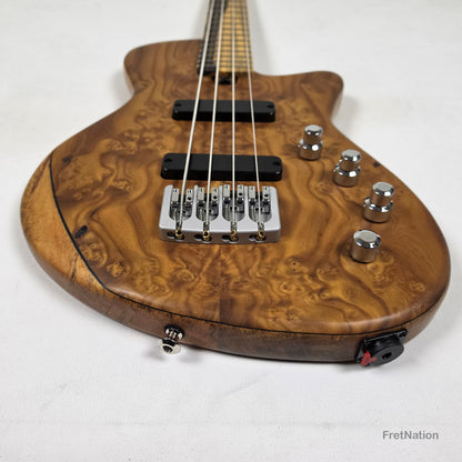 AC Guitars AC Guitars Mule 4/30 Silver Berry Short Scale 4-String Bass 30" Scale 8.40lbs